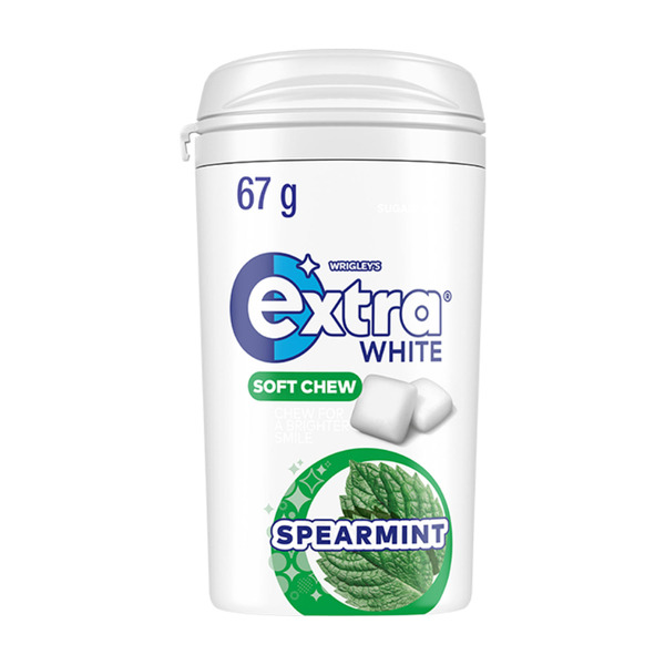 Calories in Extra White Soft Chew Spearmint Sugar Free Chewing Gum