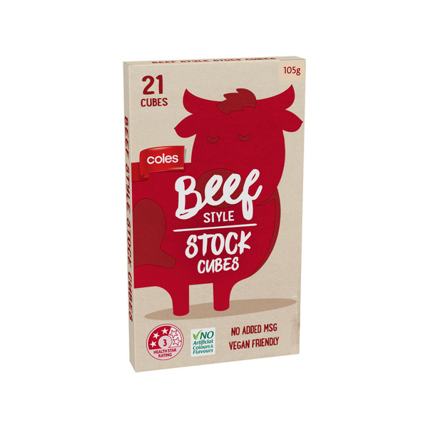 Calories in Coles Beef Style Stock Cubes 21 pack