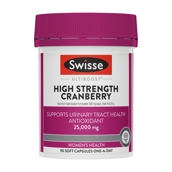 Swisse Ultiboost High Strength Cranberry For Women's Health | 90 pack