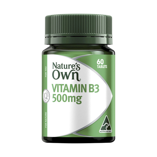 Nature's Own Vitamin B3 500mg Vitamin B Tablets For Energy