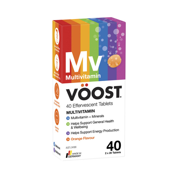 Voost Multivitamin Orange 40 Effervescent Tablets