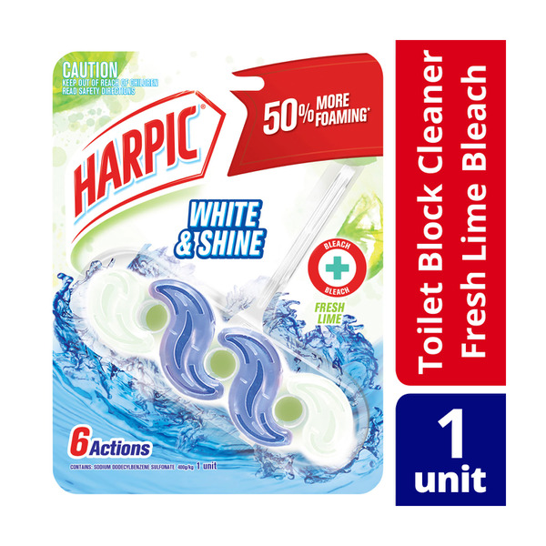 Harpic Lime Fresh White & Shine Toilet Cleaner Bleach