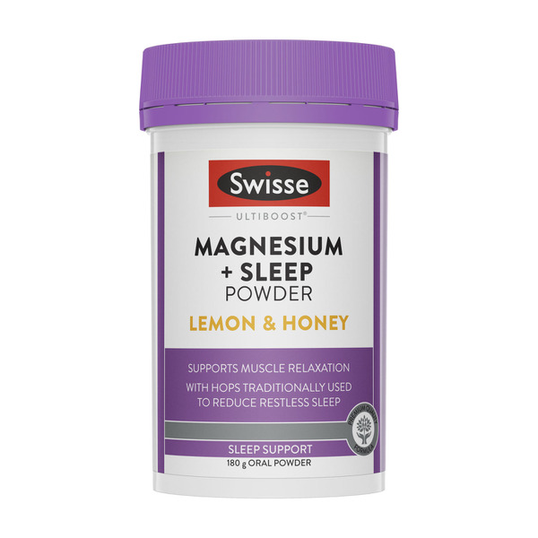 Swisse Ultiboost Magnesium + Sleep Powder Supports Muscle Relaxation