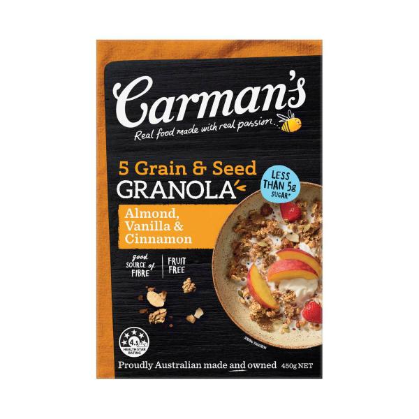 Almond Vanilla & Cinnamon 5 Grain & Seed Granola