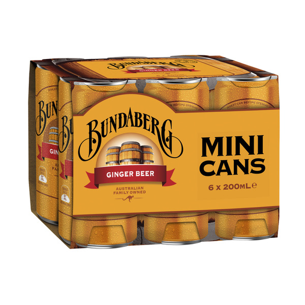 Bundaberg Brewed Ginger Beer 6X200mL