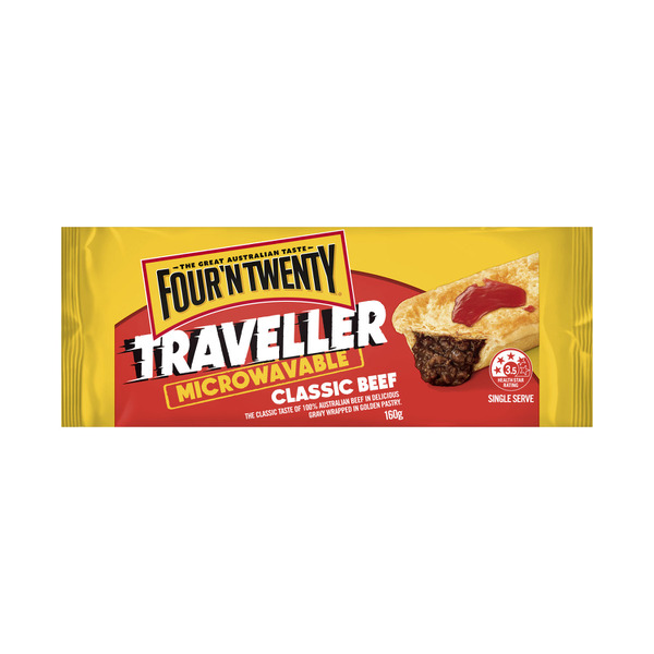 Four'N Twenty Traveller Microwavable Classic Beef Pie 160g