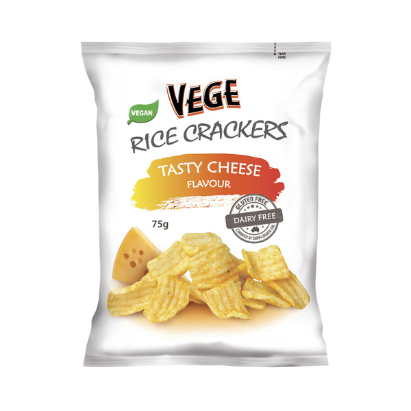 Vege Rice Crackers Tasty Cheese Flavour
