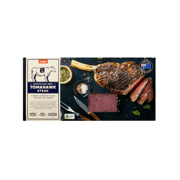 Coles No Added Hormone Beef Tomahawk Steak | approx. 900g