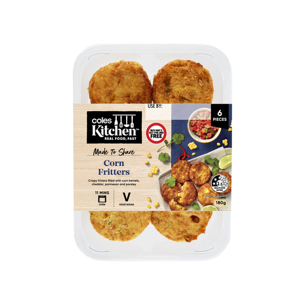 Coles Kitchen Corn Fritters | 180g