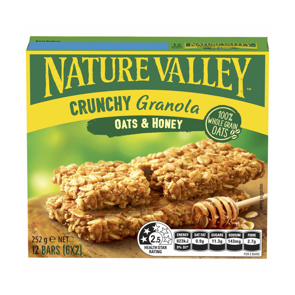 Nature Valley Crunchy Oats & Honey 6 Twin Bars