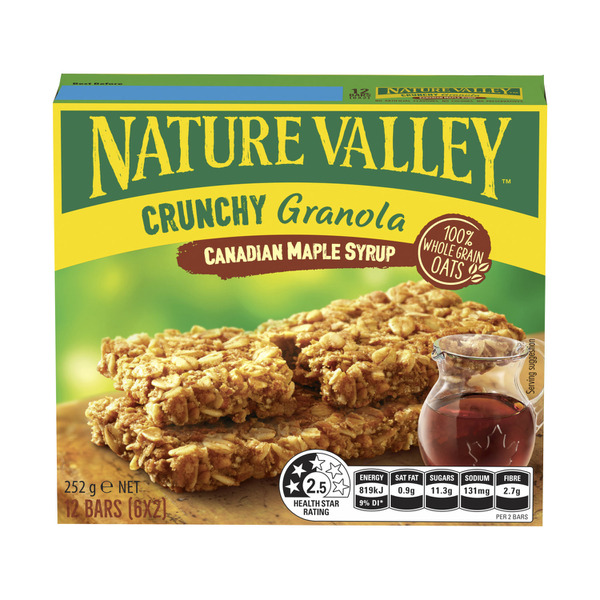 Nature Valley Crunchy Canadian Maple Syrup 6 Twin Bars