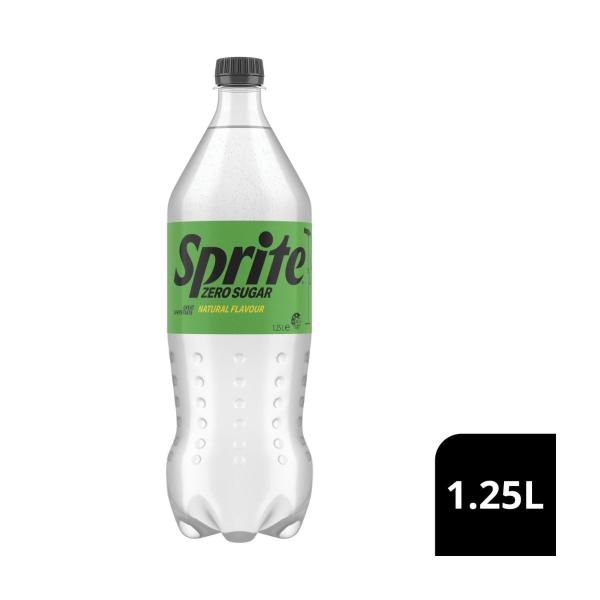 Sprite Zero Sugar Lemonade Soft Drink Bottle