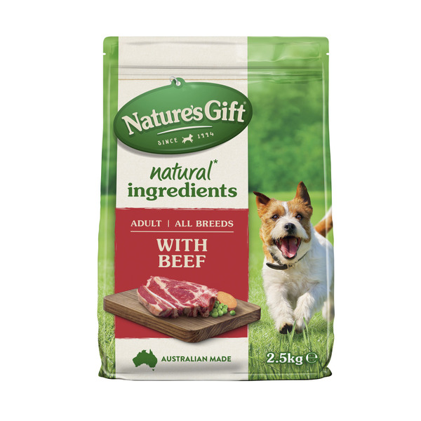 Nature's Gift Adult All Breeds Dry Dog Food With Beef