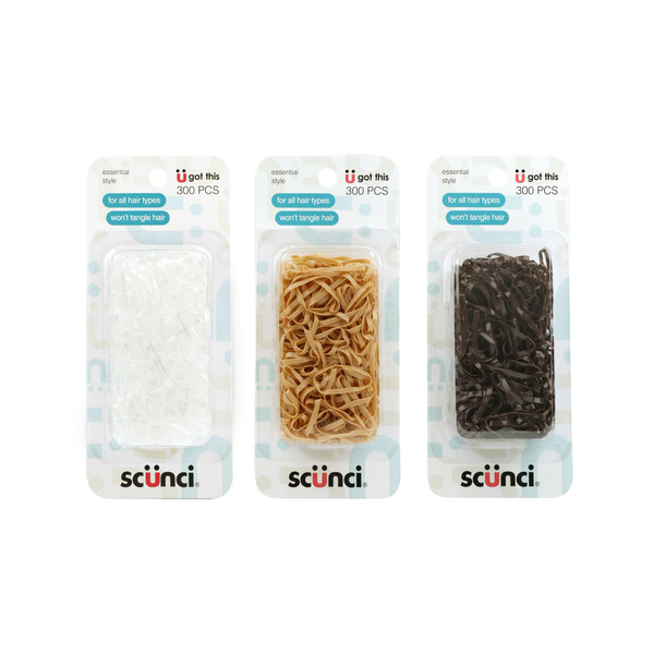 Scunci Mixed Inner Polybands 300 pieces