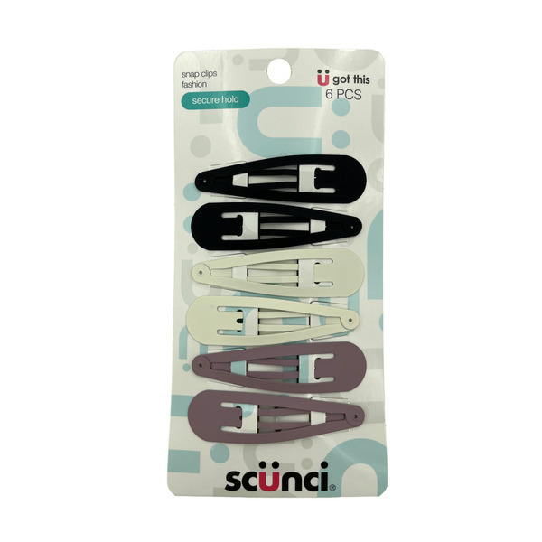 Scunci Snap Clips Large