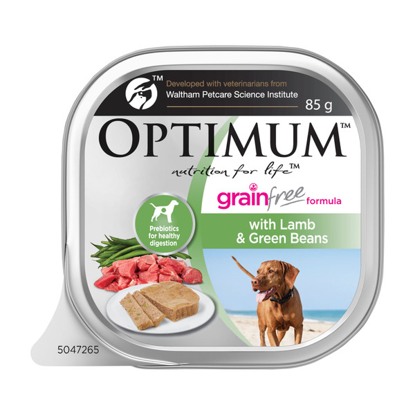 Optimum Grain Free Lamb & Green Beans Wet Dog Food Trays