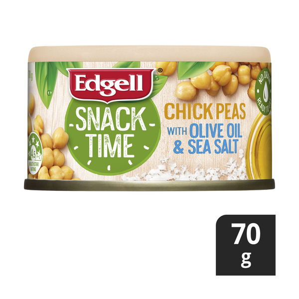 Edgell Snack Time Chick Peas With Olive Oil & Seasalt