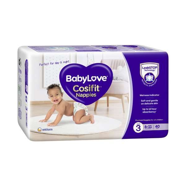 Babylove Cosifit Nappies Size 3 (6-11Kg)