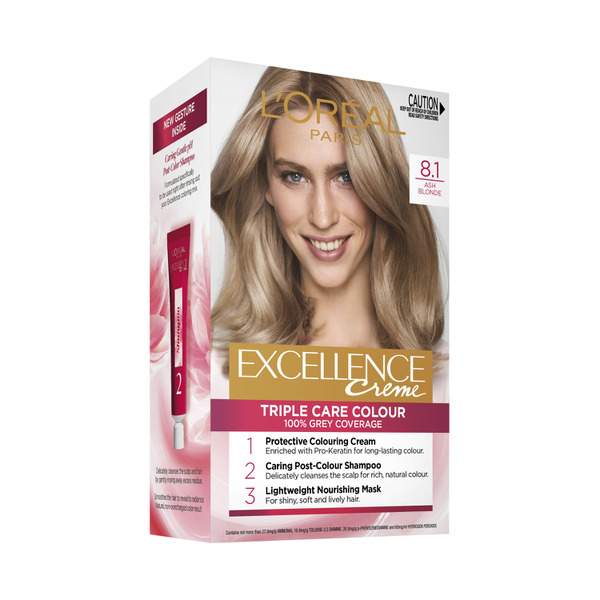 L'Oreal Paris Excellence 8.1 Ash Blonde Hair Colour