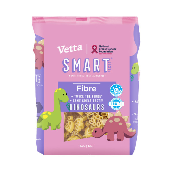 Buy Vetta Smart Fibre Kids Dinosaurs Pasta 500g | Coles