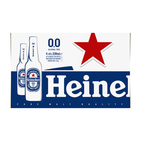 Buy Heineken 0.0 Bottle 330mL 6 pack | Coles