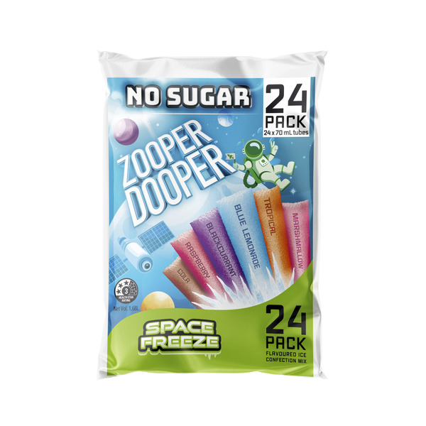 Calories in Zooper Dooper No Sugar Ice Water