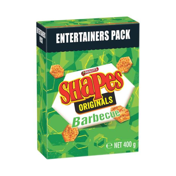 Buy Arnott's Shapes Barbeque Crackers Party Pack 400g | Coles