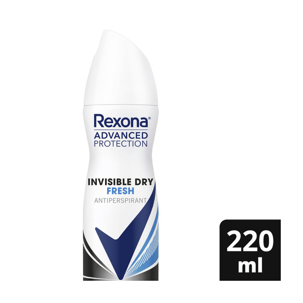 Rexona Women Antiperspirant Aerosol Advanced Invisible Dry Fresh Deodorant