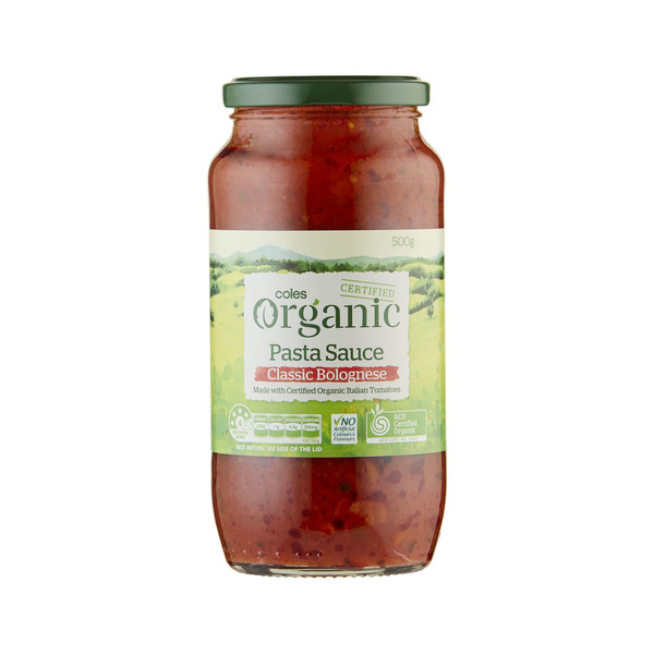 Buy Coles Organic Bolognese Pasta Sauce 500g | Coles