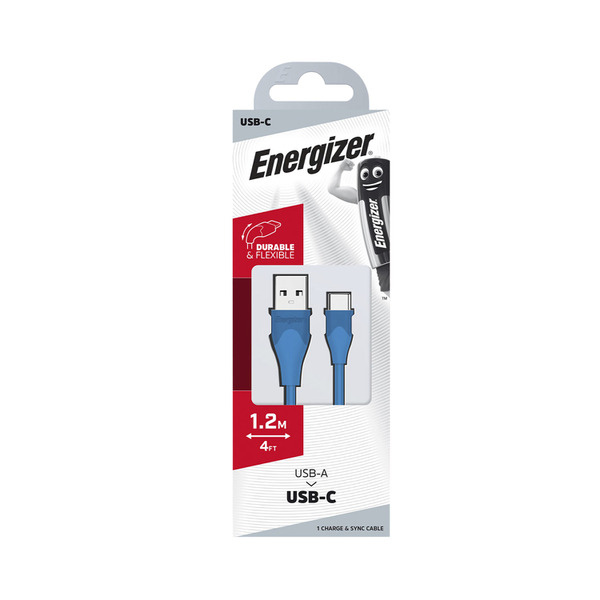 Energizer USB-C Cable Asst 1.2m