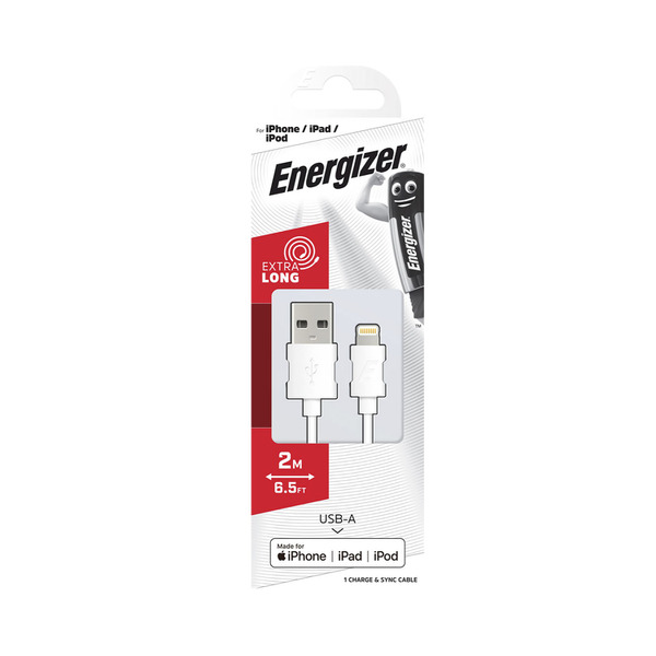 Energizer iPhone Cable White 2M