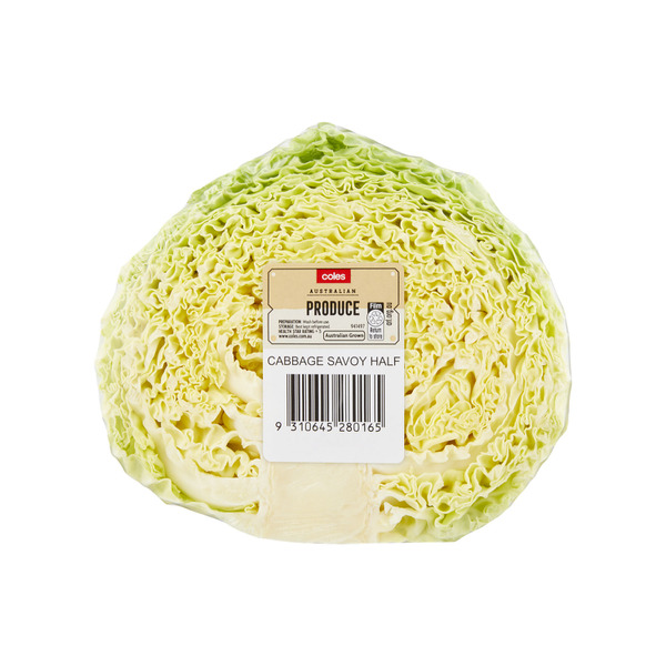 Coles Half Savoy Cabbage | 1 each