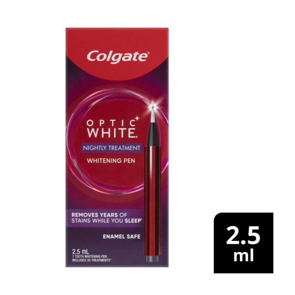 Colgate Optic White Overnight Teeth Whitening Pen 1 pack 2.5mL