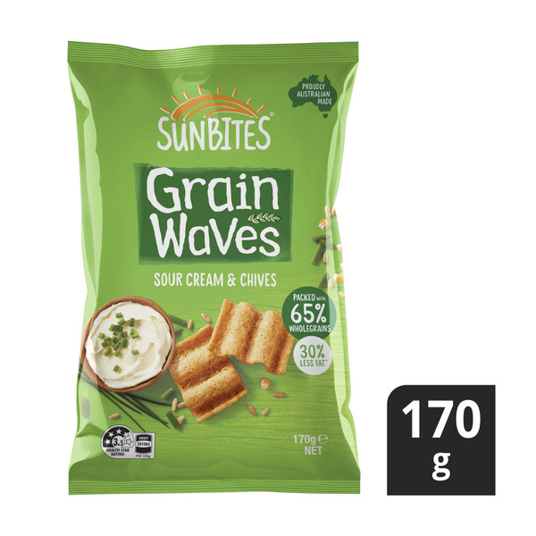 Grainwaves Sour Cream & Chives Wholegrain Chips | 170g