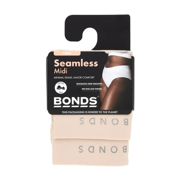 Bonds Womens Seamless Midi Brief Size 12