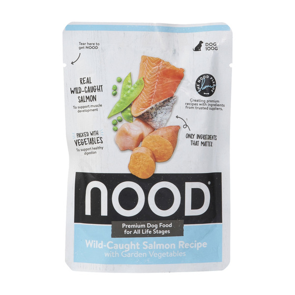 Buy Nood Wild Caught Salmon Recipe With Garden Vegetables Dog Food 100g