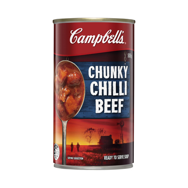 Buy Campbells Chunky Soup Chilli Beef 505g Coles