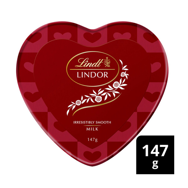 Lindt Lindor Milk Chocolate Heart Tin