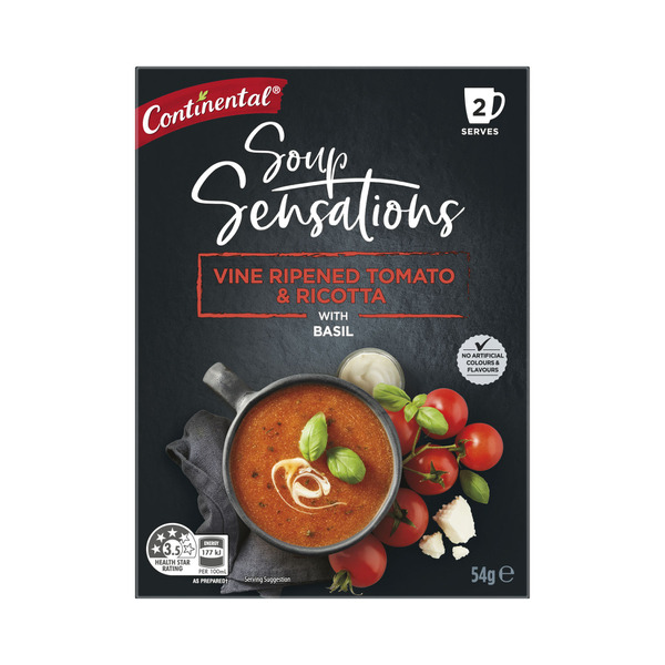 Continental Sensation Vine Ripened Tomato & Ricotta Soup Serves 2