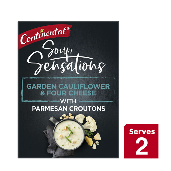 Continental Sensation Garden Cauliflower & 4 Cheese Soup Serves 2