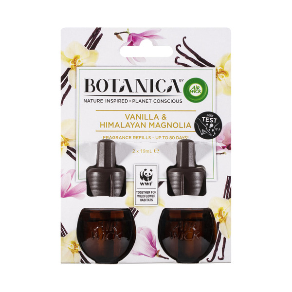 Botanica Vanilla & Himalayan Magnolia Plug In Diffuser Refill 2x19mL 2 pack