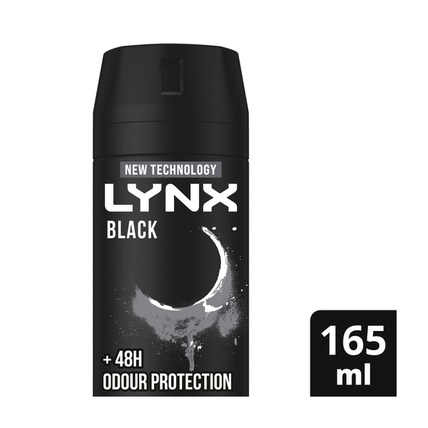 Lynx Aerosol Black Deodorant 165mL