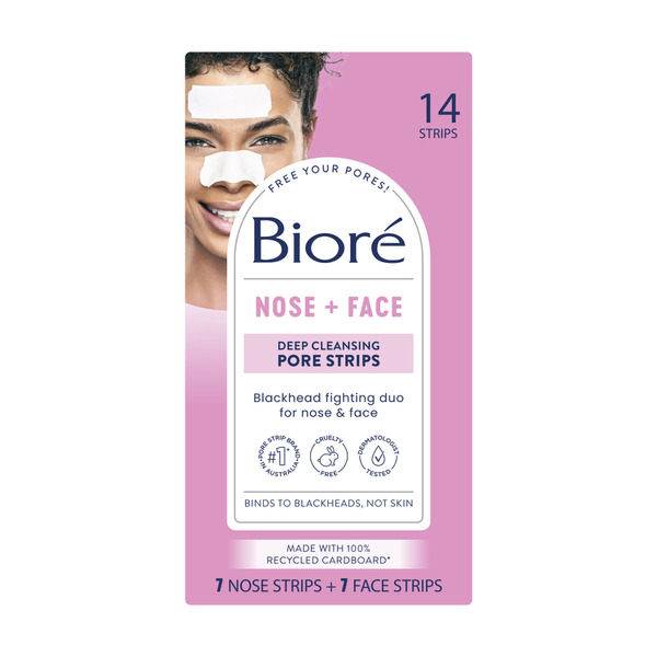 Biore Nose + Face Deep Cleansing Pore Strips 14 pack