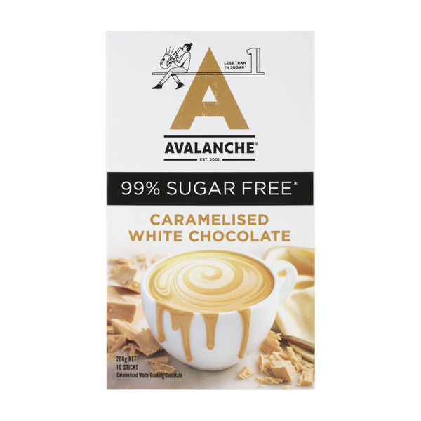 Buy Avalanche 99% Sugar Free Caramelised White Chocolate 10 pack | Coles