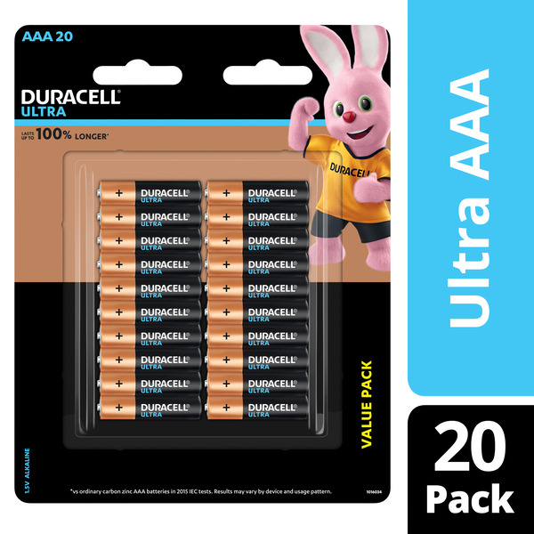 Buy Duracell Ultra AAA Batteries 20 pack Coles