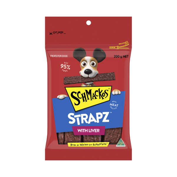 Schmackos Strapz With Liver Dog Treats