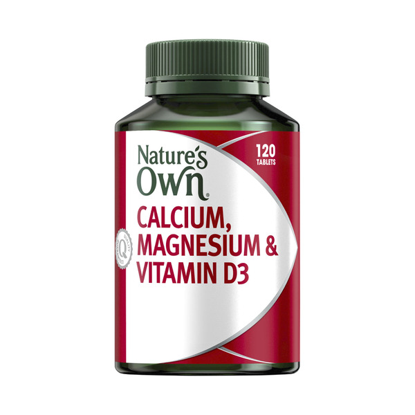Nature's Own Calcium Magnesium & Vitamin D Tablets for Bone Health