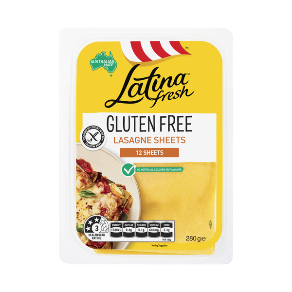 Buy Latina Gluten Free Lasagne Sheets 280g | Coles