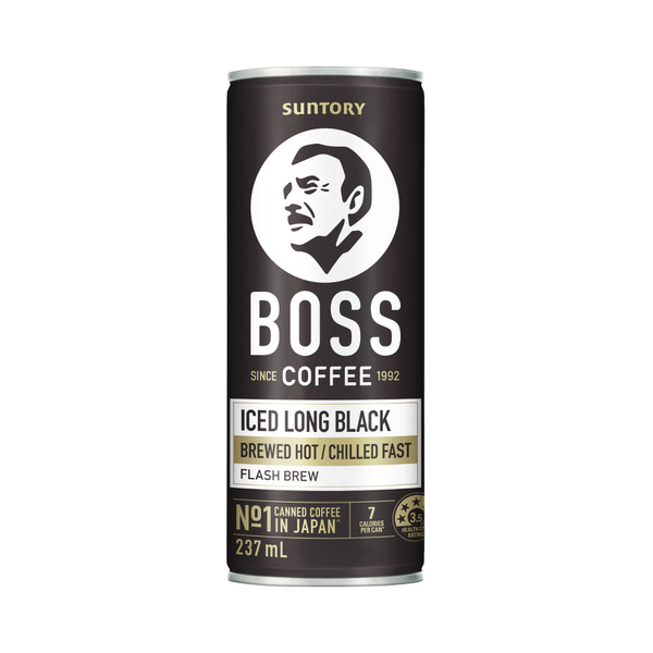 Boss Iced Long Black Coffee 237mL