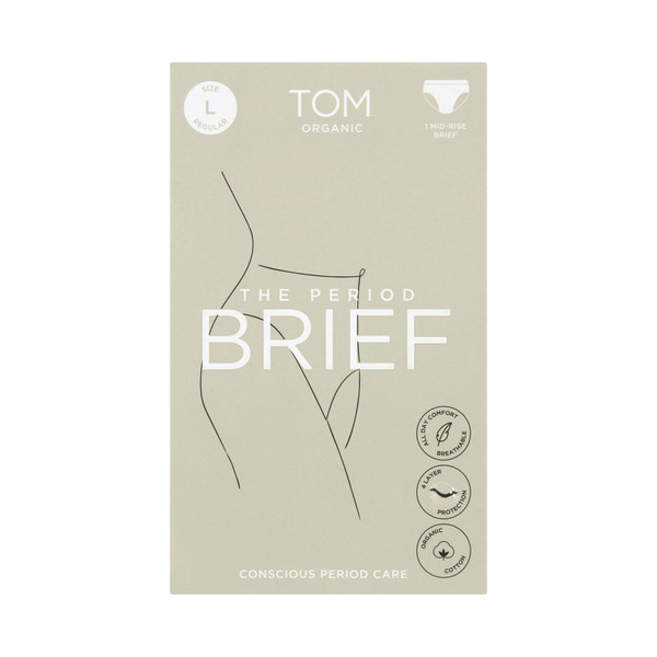 Tom Organic The Period Brief Regular Flow Size Large